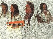 Albert Bierstadt Four Indians Sweden oil painting reproduction